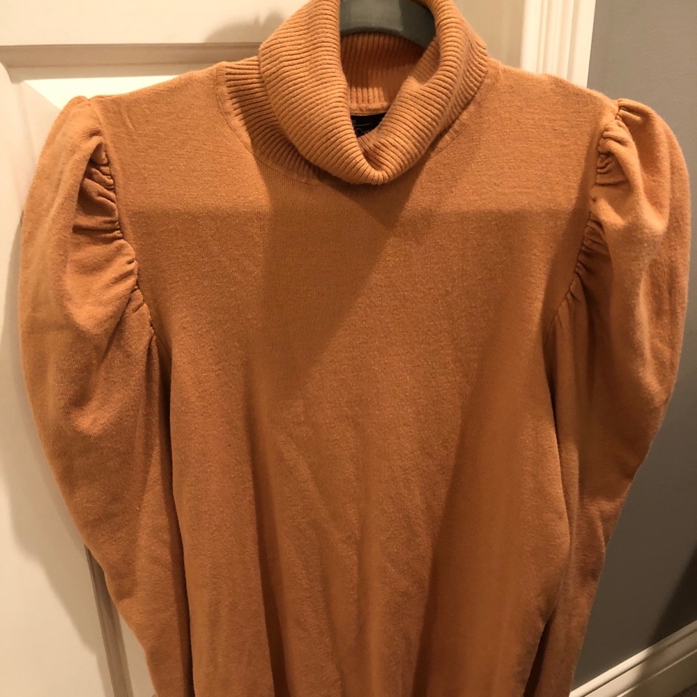 Vici Collection Puff Sleeve Turtleneck